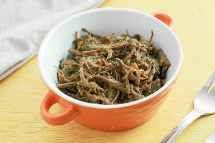 Carne de panela desfiada