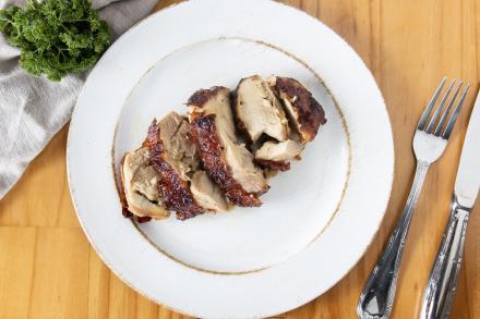 Filé de coxa e sobrecoxa assado