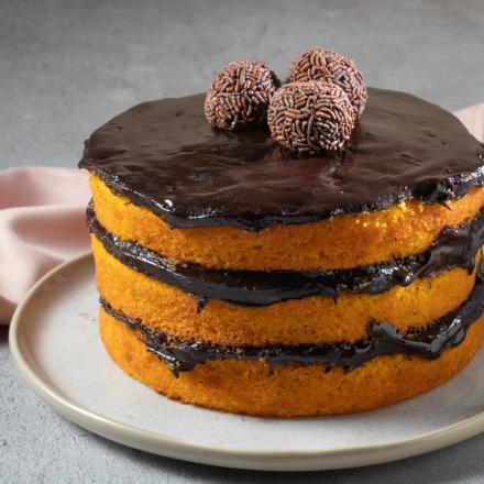 bolo de cenoura naked