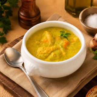 Creme de Brócolis com Frango e Parmesão