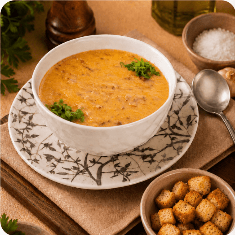 Creme de Batata Inglesa com Carne Desfiada
