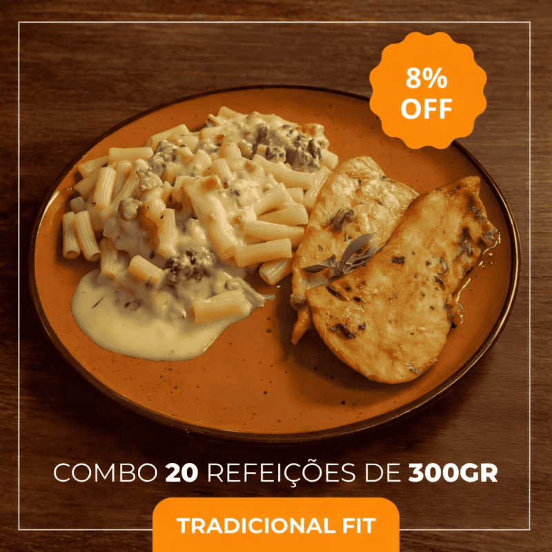 Combo 20 Refeições Tradicional Fit 300g | Economize 8%
