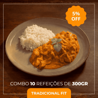 Combo 10 Refeições Tradicional Fit 300g | Economize 5%