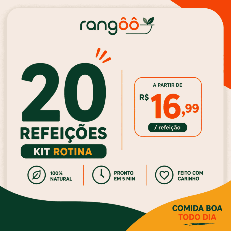 Kit Rotina Rangoo 20 Refeições 300g