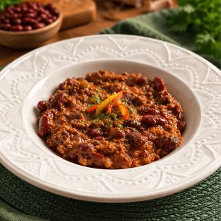 Chilli Beans com Patinho (Sem pimenta)