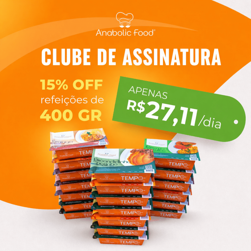Clube Assinatura Trimestral | 60 refeições do menu fit tradicional 400g