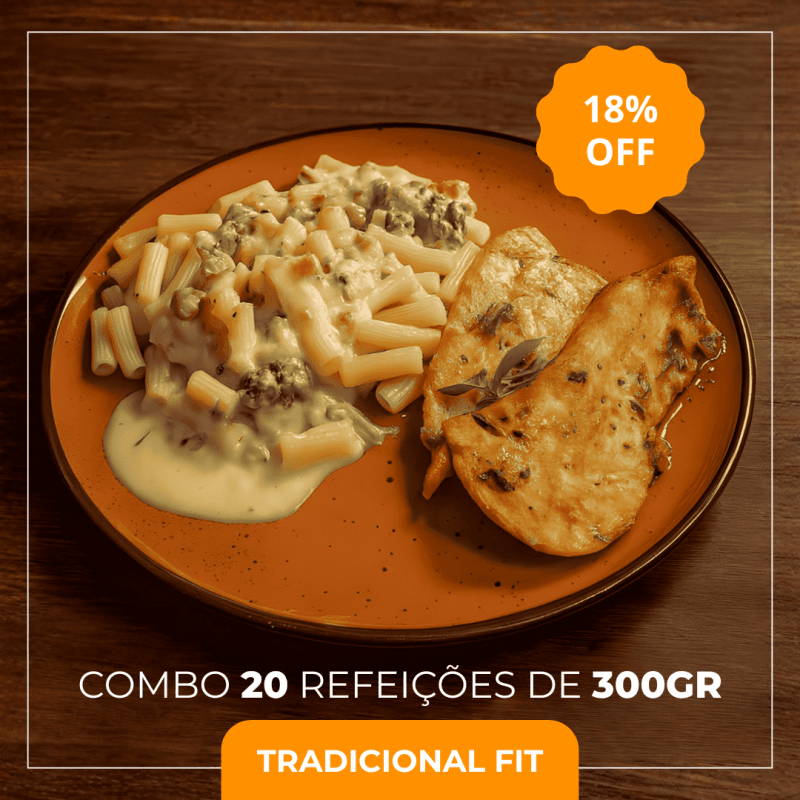 Combo 20 Refeições Tradicional Fit 300g | OFERTA 18% OFF
