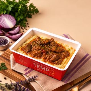 Purê de Batata Doce com Carne