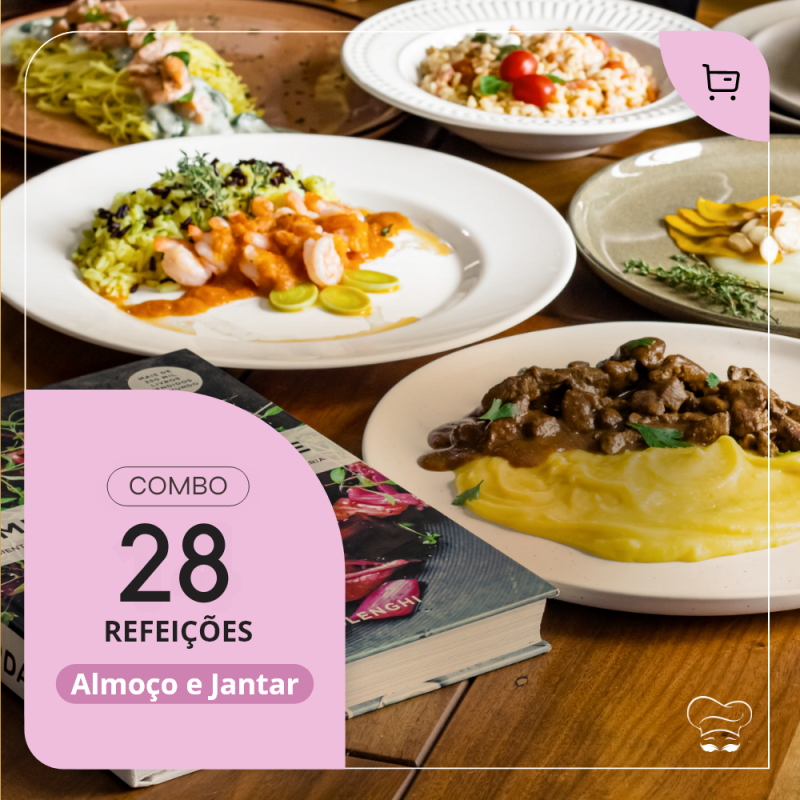 Combo Almoço e Jantar 14 dias | 28 refeições