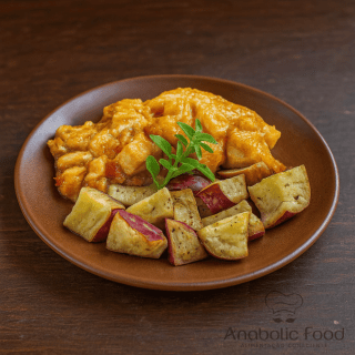Frango Ensopado com Batata doce Rústica