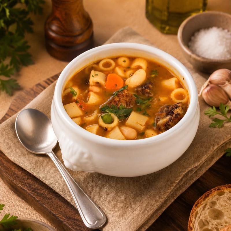 Minestrone com Carne