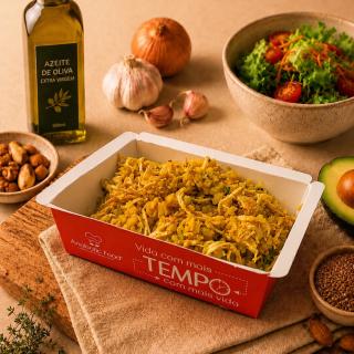 Risoto de Couve Flor com Frango