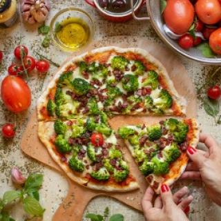 Mini Pizza de Brocolis com Bacon Sem Gluten e Sem Leite - 190g