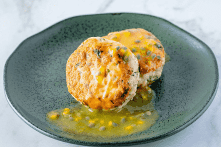 Hamburguer de Saint Peter ao Molho Cítrico