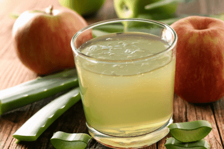 Suco de Maçã com Aloe Vera