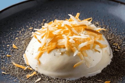 Pudim de Coco com Chia