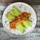 Panqueca de frango (massa verde) e molho de tomate - 280g