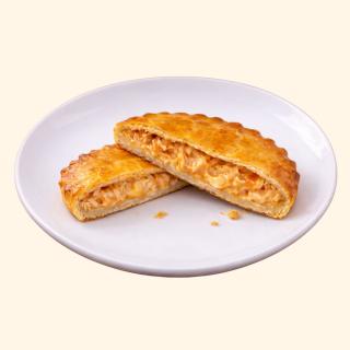 Torta de frango c/ requeijão (massa ferm. natural)