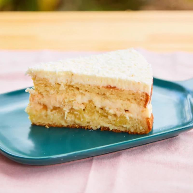 Torta de Abacaxi com coco - zero açúcar