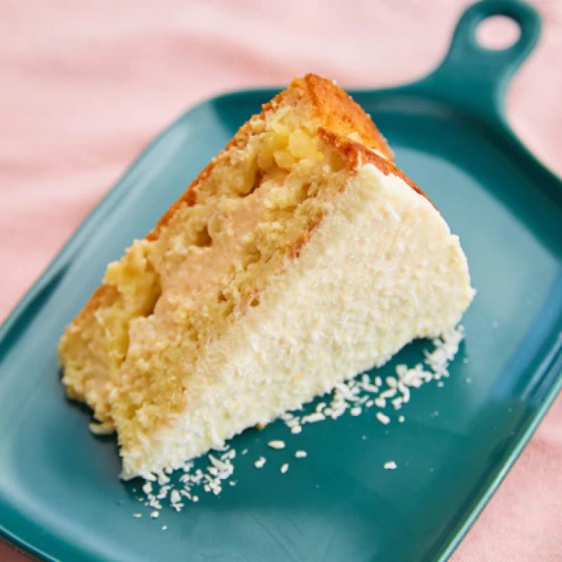 Torta de Abacaxi com coco - zero açúcar