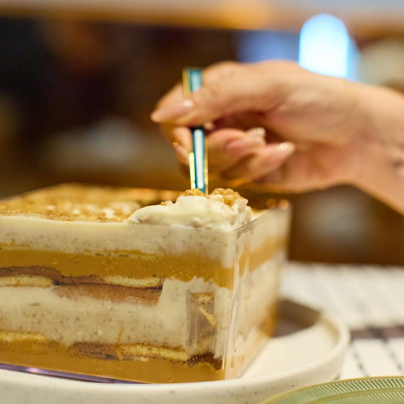 Pavê Nozes com doce de leite (1kg) - Taça ou cake box