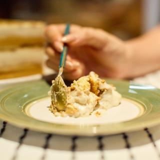 Pavê Nozes com doce de leite (1kg) - Taça ou cake box