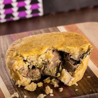 Empada vegana de shitake com palmito (3 unidades)