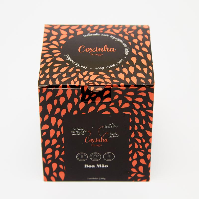 Coxinha de batata doce com frango (3 unidades)