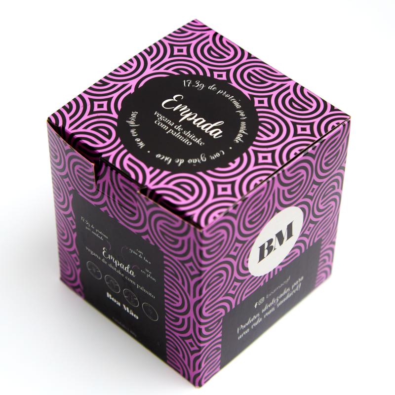 Empada vegana de shitake com palmito (3 unidades)