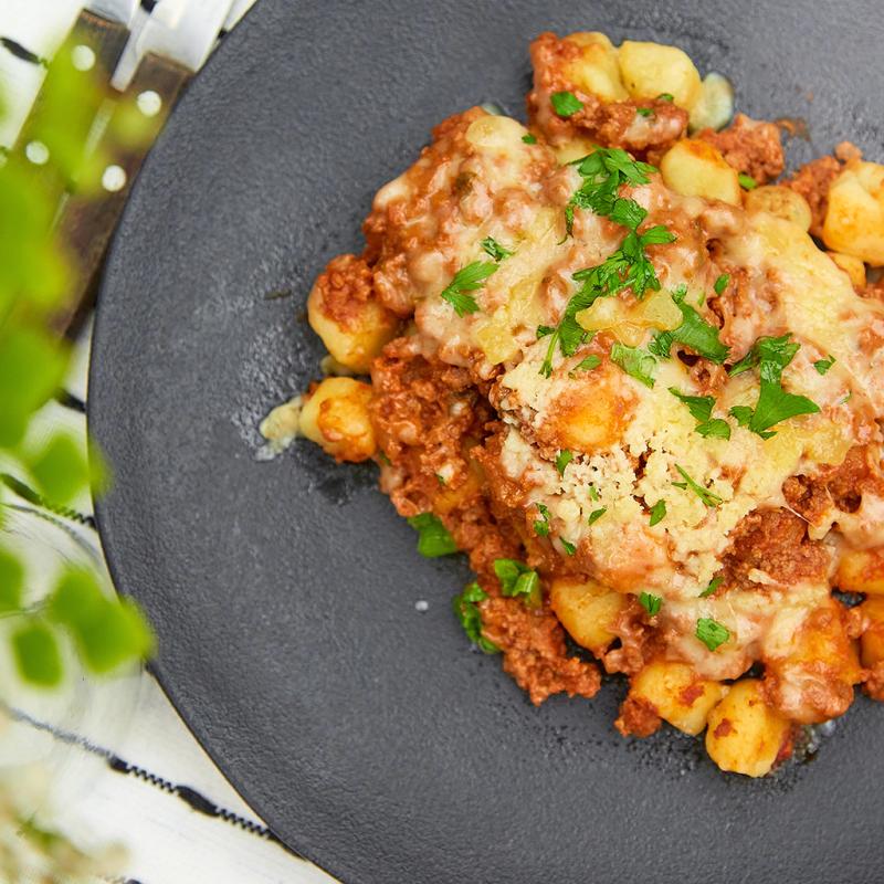 Nhoque de batata doce - Bolonhesa