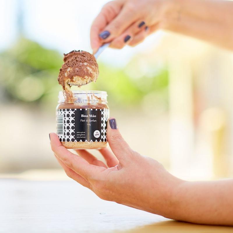 Doce de pote sem açúcar - Pavê de bombom