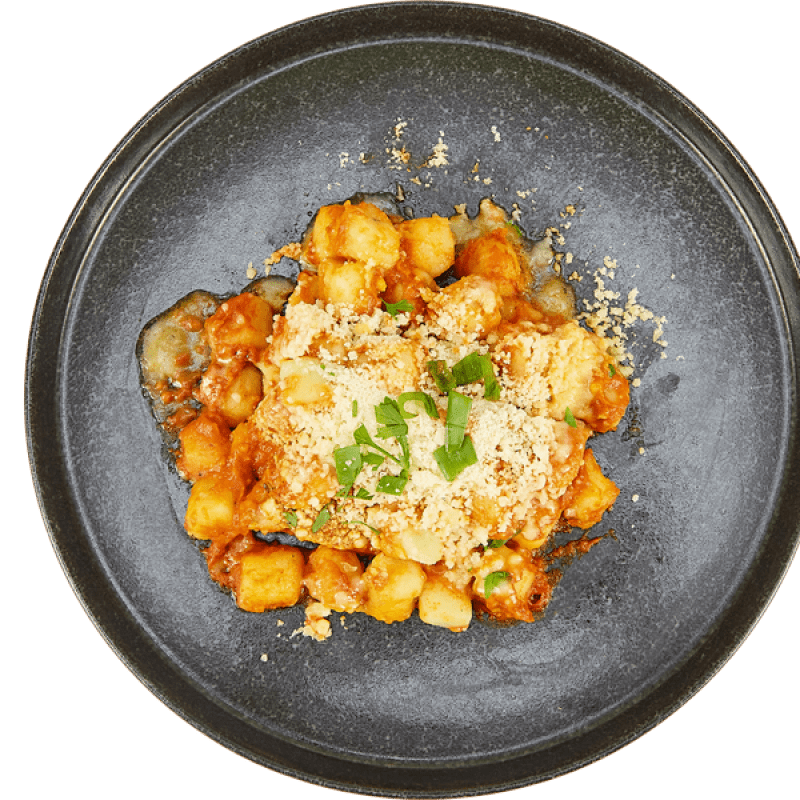 Nhoque de batata doce - ao sugo