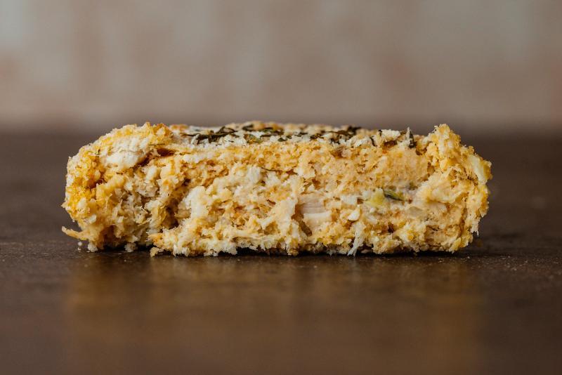 NUGFIT DE FRANGO RECHEADO COM ALHO PORÓ