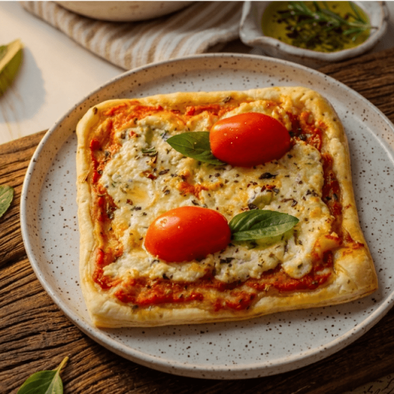 Mini Pizza de Tomate com Manjericão | Sabor Clássico e Leveza | Club