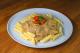 Penne ao Molho Fungui e Tomates Assados