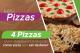KIT DE PIZZAS 4 UNID