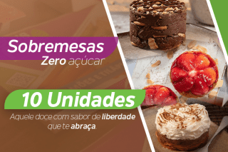 Kit Sobremesas Zero Açúcar 10 Unidade