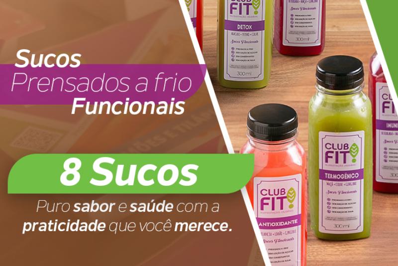 Kit 8 Sucos Prensados a Frio - Funcionais