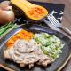 Frango com Creme Acebolado, Arroz com Vagem e Abóbora com Gorgonzola L+