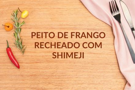 KIT Lc. Filé de frango recheado com shimeji e pesto de ervas, farofa de coco com alho poró e couve sauté