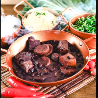 FEIJOADA,ARROZ, COUVE E FAROFA - 400g