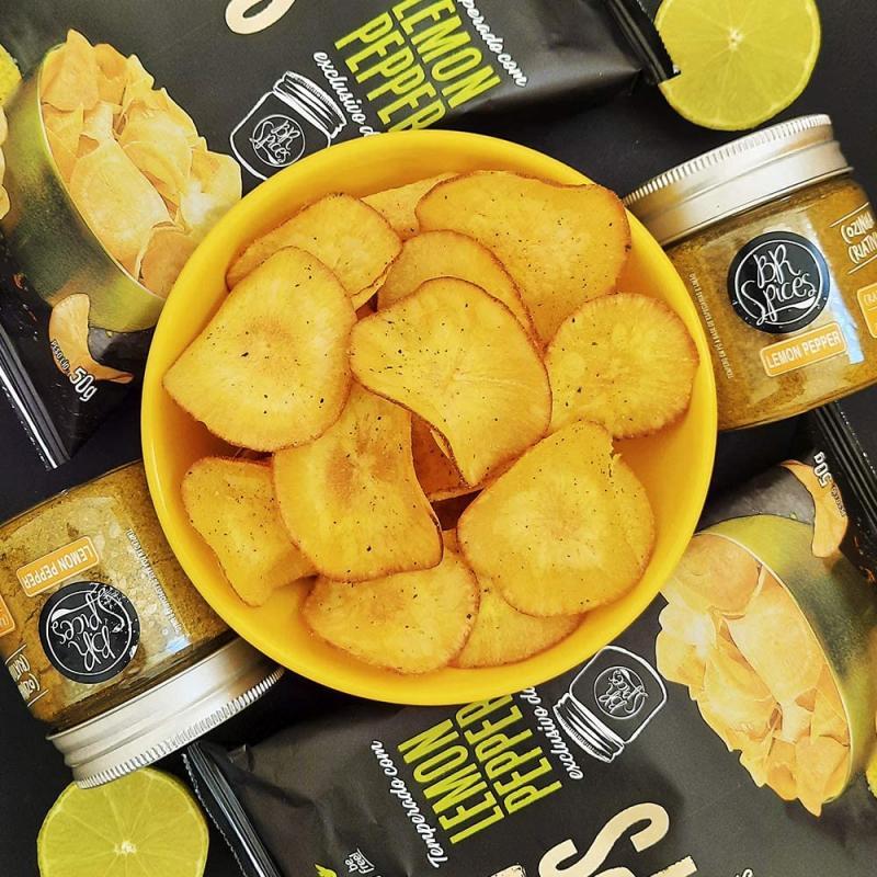 Chips de Mandioca Sabor Lemon Pepper