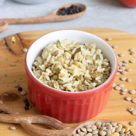 Arroz Integral com Lentilha