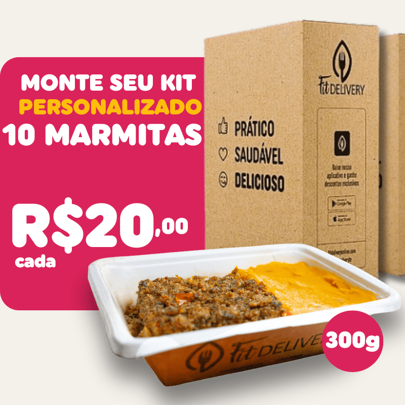 Kit 10 marmitas à escolha (300g)