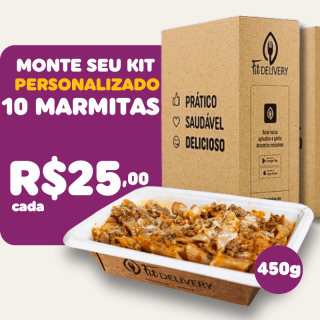 Kit 10 marmitas  à escolha (450g)