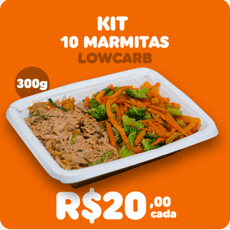 Kit 10 marmitas lowcarb