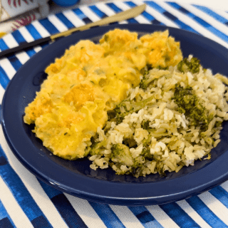 Bobó de frango com arroz integral e brócolis FIT