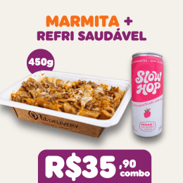Combo marmita 450g + refri saudável