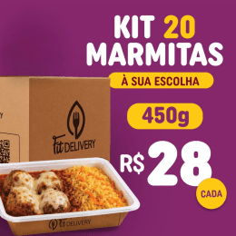 Kit 20 marmitas  à escolha 450g