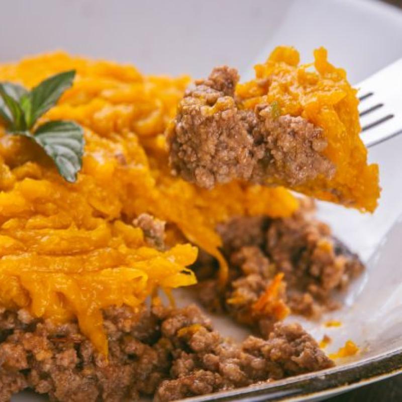 Escondidinho de abóbora com carne moída (Fit Mais)